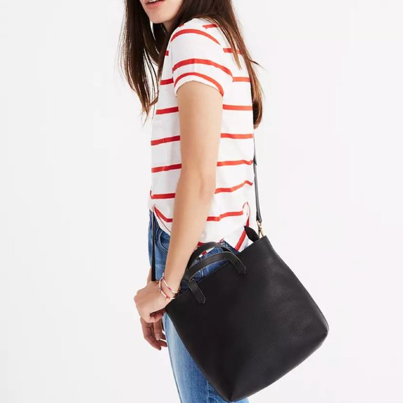 Madewell Zip Top Transport Crossbody bag in True Black - Picture 1 of 7